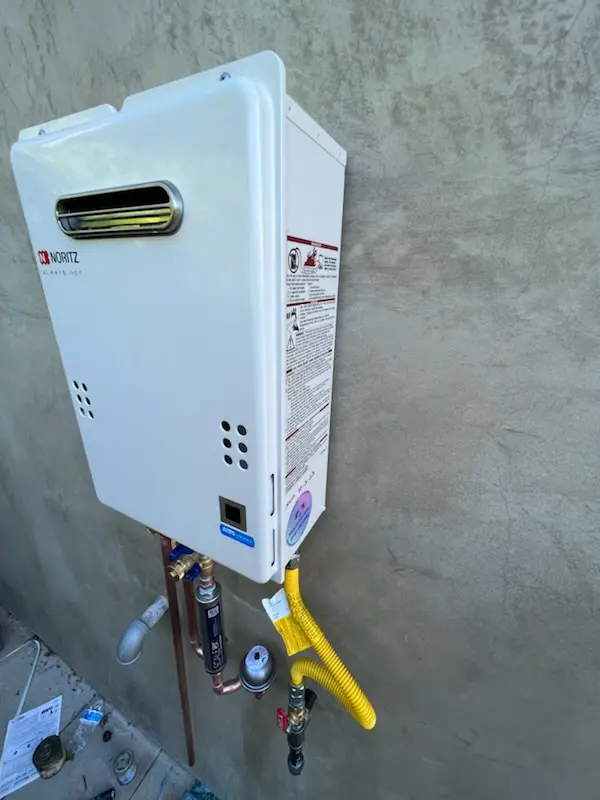 Tankless water heater installation for Timber Ridge homes